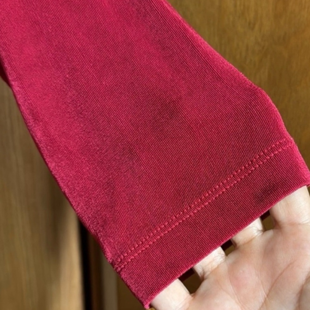 Chico's Raspberry 3/4 Sleeve Ruched Tunic - Picture 5 of 5
